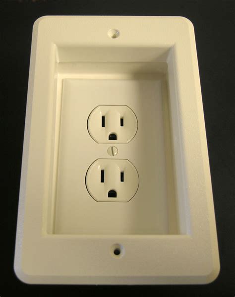 recessed outlet box for range